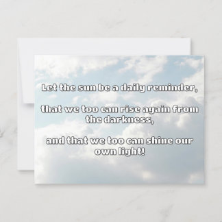 Empath Shine Positive Encouragement Quote Postcard