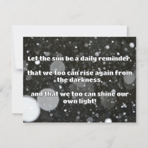 Empath Shine Positive Encouragement Quote Postcard