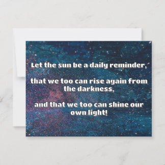Empath Shine Positive Encouragement Quote Postcard