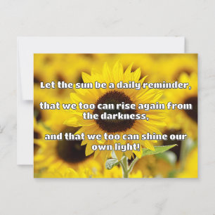Empath Shine Positive Encouragement Quote Postcard