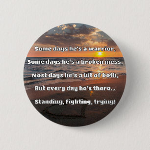 Empath Strength Positive Quote Encouragement  6 Cm Round Badge