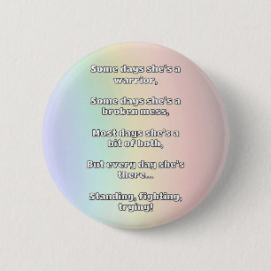 Empath Strength Positive Quote Encouragement 6 Cm Round Badge