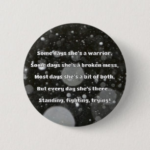 Empath Strength Positive Quote Encouragement 6 Cm Round Badge