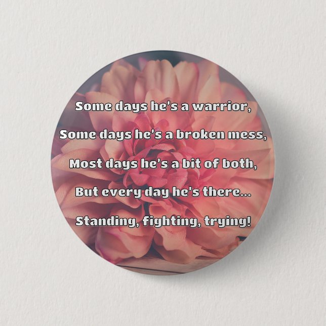 Empath Strength Positive Quote Encouragement  6 Cm Round Badge (Front)