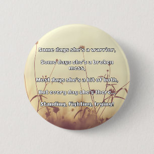 Empath Strength Positive Quote Encouragement  6 Cm Round Badge