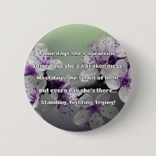 Empath Strength Positive Quote Encouragement 6 Cm Round Badge