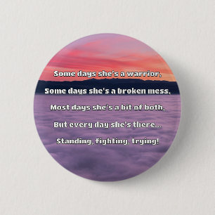 Empath Strength Positive Quote Encouragement 6 Cm Round Badge