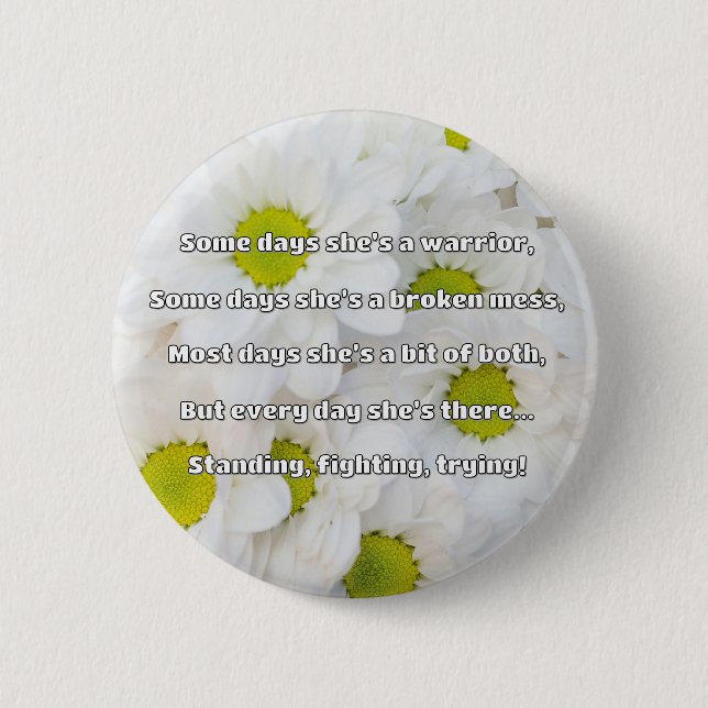 Empath Strength Positive Quote Encouragement  6 Cm Round Badge (Front)