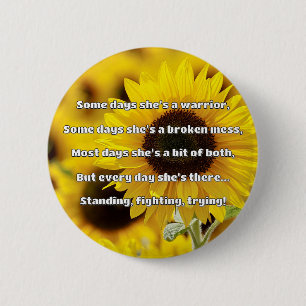 Empath Strength Positive Quote Encouragement  6 Cm Round Badge