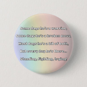 Empath Strength Positive Quote Encouragement 6 Cm Round Badge