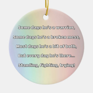 Empath Strength Positive Quote Encouragement Ceramic Ornament