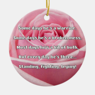 Empath Strength Positive Quote Encouragement Ceramic Ornament