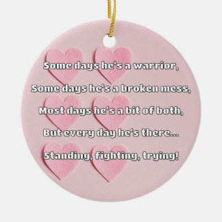Empath Strength Positive Quote Encouragement Ceramic Ornament