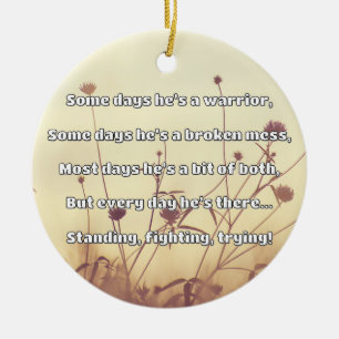 Empath Strength Positive Quote Encouragement Ceramic Ornament