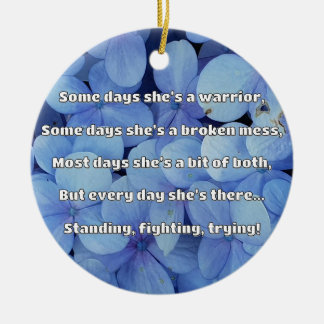 Empath Strength Positive Quote Encouragement Ceramic Ornament