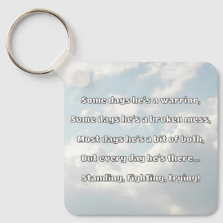 Empath Strength Positive Quote Encouragement  Key Ring
