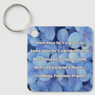 Empath Strength Positive Quote Encouragement  Key Ring