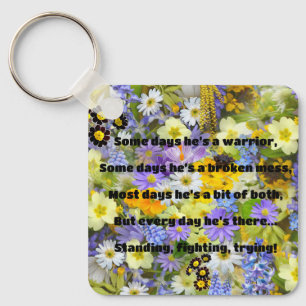 Empath Strength Positive Quote Encouragement  Key Ring