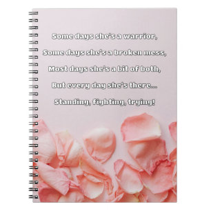 Empath Strength Positive Quote Encouragement  Notebook