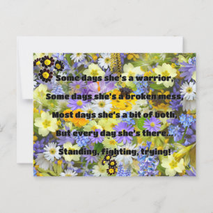 Empath Strength Positive Quote Encouragement Postcard