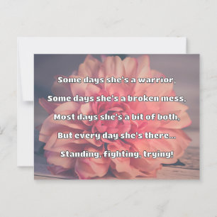 Empath Strength Positive Quote Encouragement Postcard