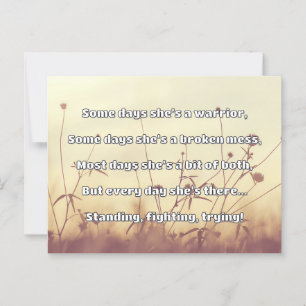 Empath Strength Positive Quote Encouragement  Postcard