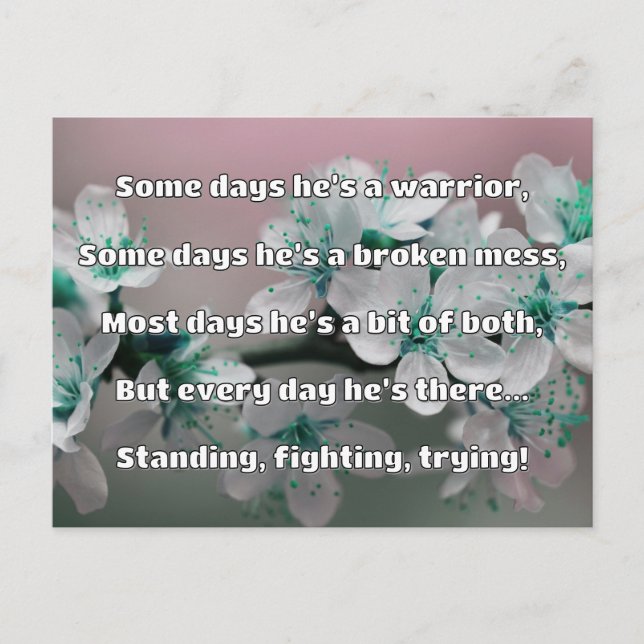 Empath Strength Positive Quote Encouragement  Postcard (Front)