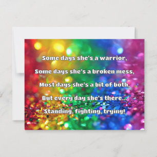 Empath Strength Positive Quote Encouragement Postcard