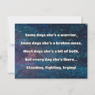 Empath Strength Positive Quote Encouragement Postcard