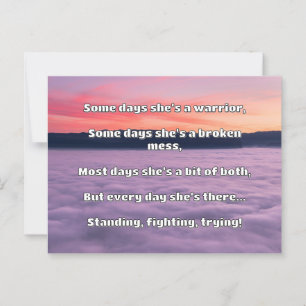 Empath Strength Positive Quote Encouragement Postcard
