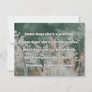Empath Strength Positive Quote Encouragement Postcard
