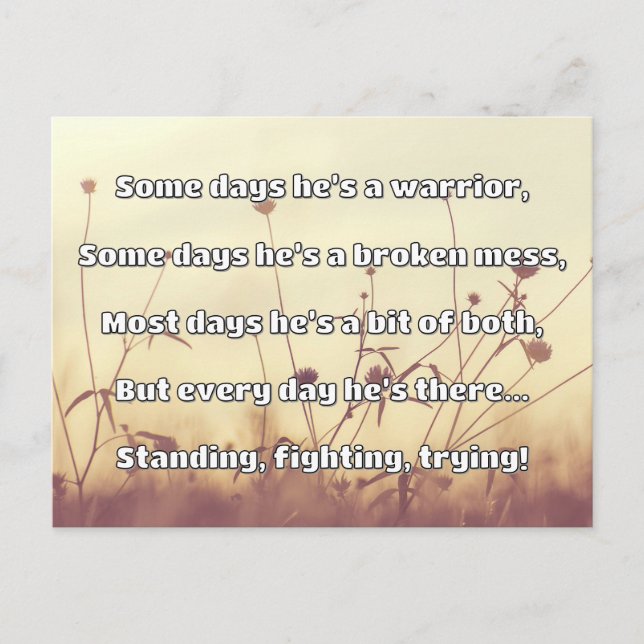 Empath Strength Positive Quote Encouragement  Postcard (Front)