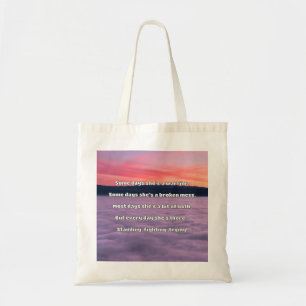 Empath Strength Positive Quote Encouragement Tote Bag