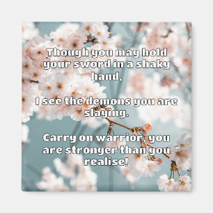 Empath Warrior Positive Encouragement Quote Magnet