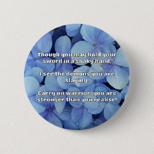 Empath Warrior Positive Quote Encouragement 6 Cm Round Badge