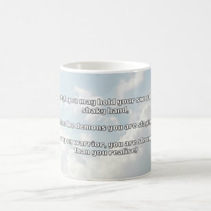 Empath Warrior Positive Quote Encouragement  Coffee Mug