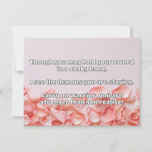 Empath Warrior Positive Quote Encouragement Postcard
