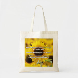 Empath Warrior Positive Quote Encouragement  Tote Bag