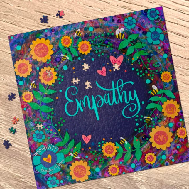  Empathy Teacher Student Personalised School Jigsaw Puzzle (Creator Uploaded)