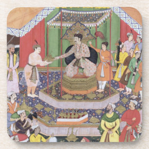 Emperor Akbar (r.1556-1605) entertained by his fos Coaster