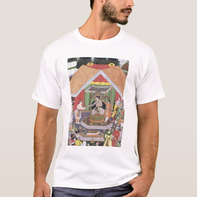 Emperor Akbar (r.1556-1605) entertained by his fos T-Shirt (Front)