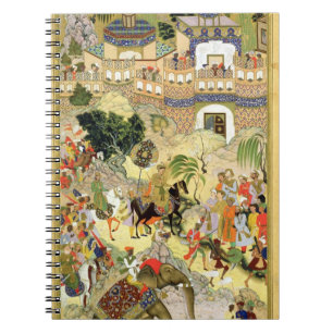 Emperor Akbar's triumphant entry into Surat, from Notebook