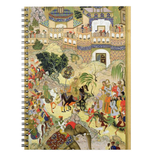 Emperor Akbar's triumphant entry into Surat, from Notebook (Front)