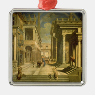 Emperor Augustus and the Sibyl, 1535 Metal Ornament