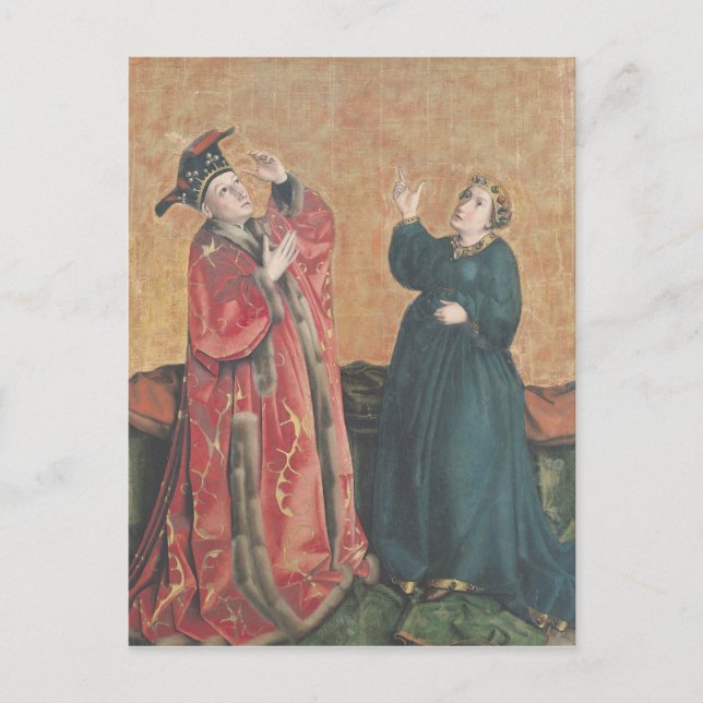 Emperor Augustus  and the Tiburtine Sibyl Postcard (Front)