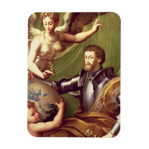 Emperor Charles V (1500-58) Receiving the World, c Magnet