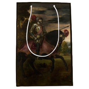 Emperor Charles V on Horseback (by Titian) Medium Gift Bag