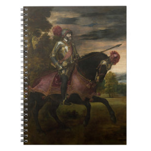Emperor Charles V on Horseback (by Titian) Notebook