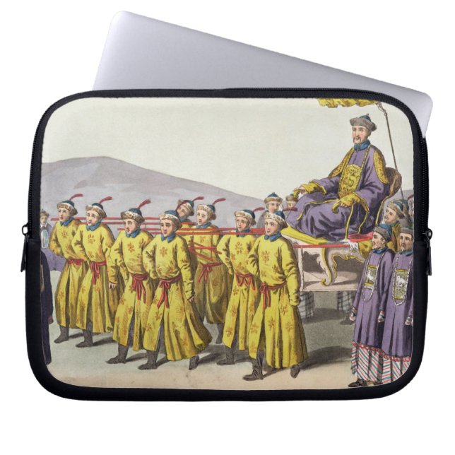 Emperor Ch'ien Lung carried in Triumph, plate 18 f Laptop Sleeve (Front)