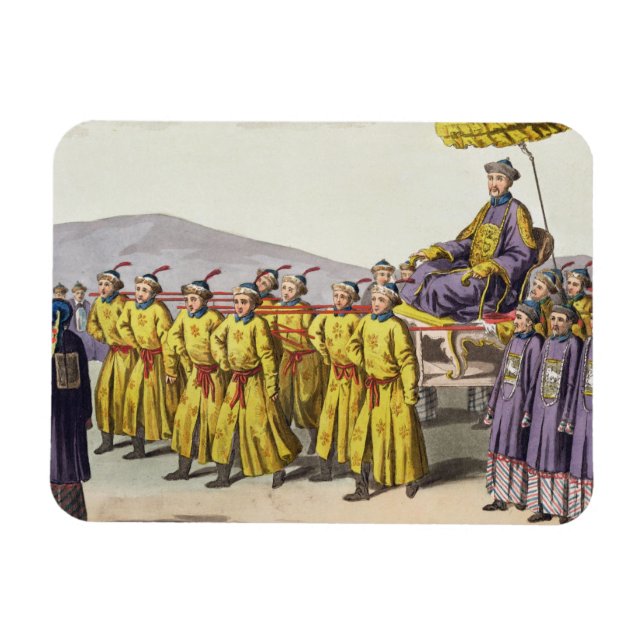 Emperor Ch'ien Lung carried in Triumph, plate 18 f Magnet (Horizontal)